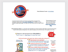 Tablet Screenshot of homebusinessonline.com